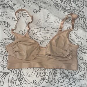 SKIMS Tan Seamless Wireless Bra